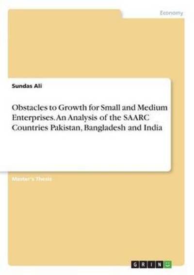 Obstacles to Growth for Small and M - Ali - Bøger -  - 9783668259942 - 8. august 2016
