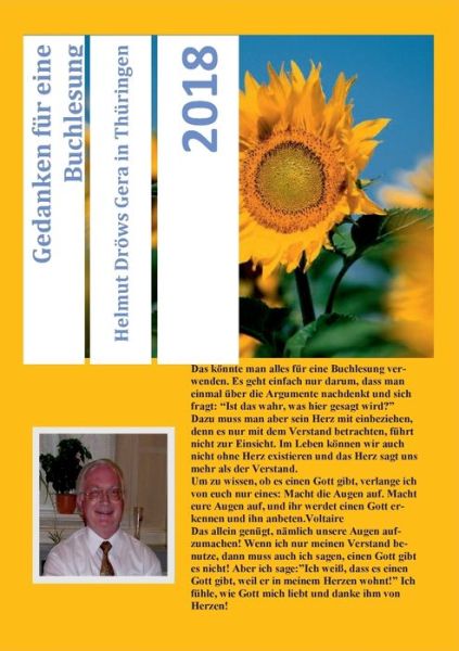 Cover for Helmut Droews · Gedanken fur eine Buchlesung (Paperback Book) (2018)