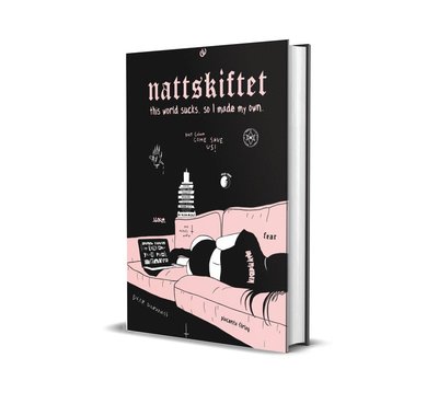 Cover for Lisen Haglund · Nattskiftet : this world sucks so I made my own (Bound Book) (2019)