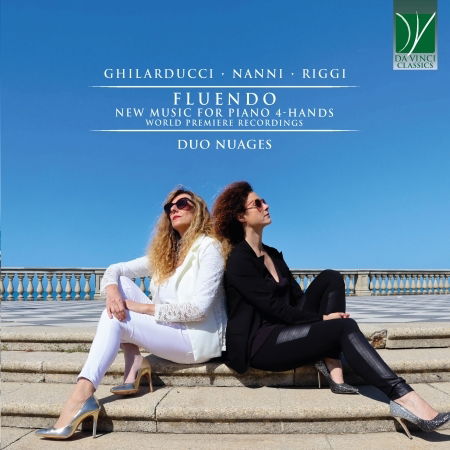 Cover for Duo Nuages · Ghilarducci, Nanni, Riggi: Fluendo, New Music for Piano (CD) (2021)