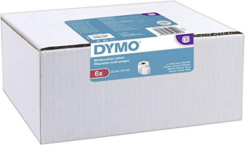 6x 1000 DYMO Etiketten S0722540 weiß - Dymo - Inne - Dymo - 3026980930943 - 13 maja 2020