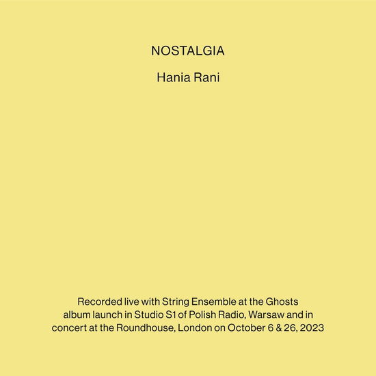 Cover for Hania Rani · Nostalgia (CD) [Japan Import edition] (2024)