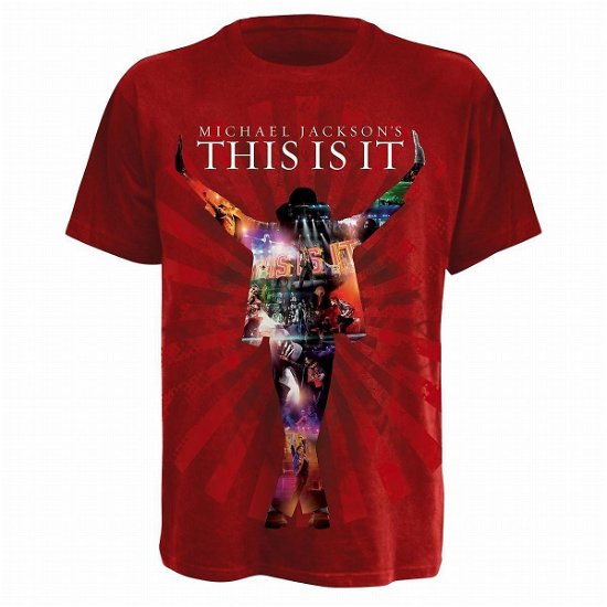Cover for Michael =t-shirt Jackson · Movie Collage Red (MERCH) [size M] (2009)