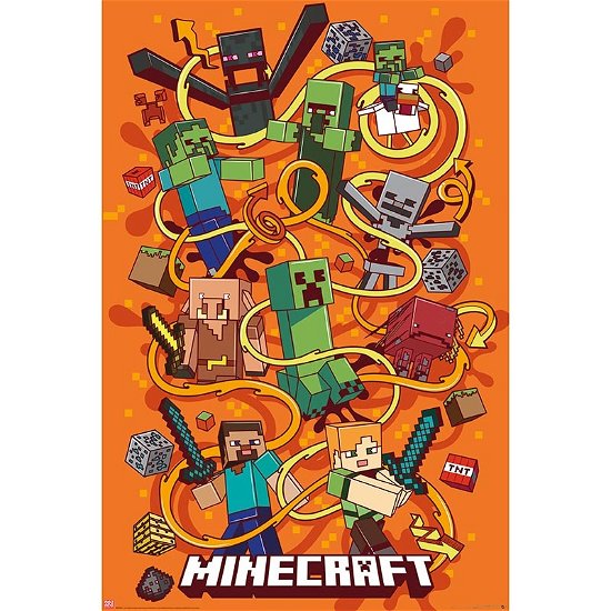 Cover for Großes Poster · MINECRAFT - Poster Swirls (91.5x61) (Legetøj) (2019)