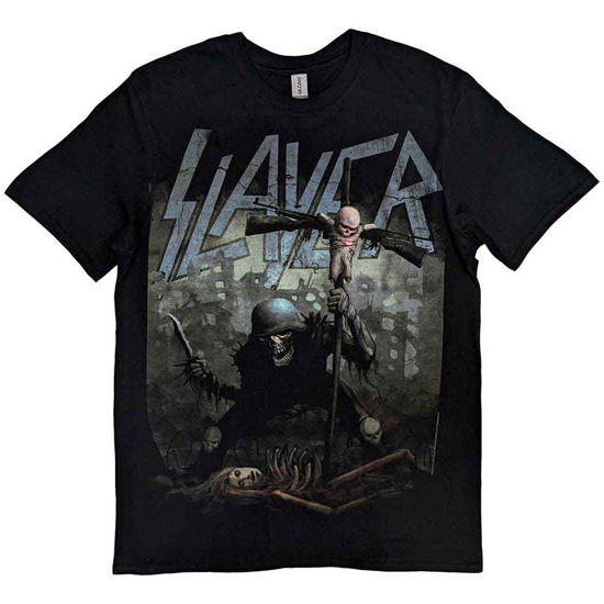 Slayer Unisex T-Shirt: Soldier Cross - Slayer - Produtos - Global - Apparel - 5055295348943 - 