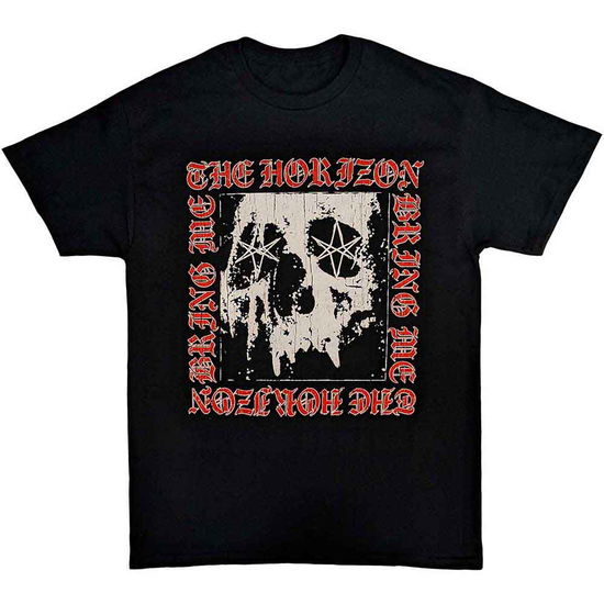 Bring Me The Horizon Unisex T-Shirt: Metal Logo Skull - Bring Me The Horizon - Merchandise -  - 5056187763943 - July 21, 2023