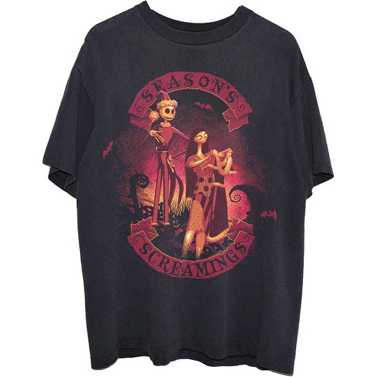 The Nightmare Before Christmas Unisex T-Shirt: Season's Screamings - Nightmare Before Christmas - The - Merchandise -  - 5056561037943 - 