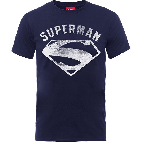 Dc Comics: Superman Logo Spray Blue (T-Shirt Unisex Tg. S) - DC Comics - Annan - Brands In Ltd - 5057245255943 - 