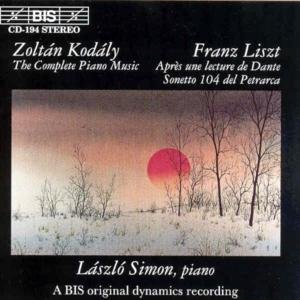 Marosszek Dances / Apres Un Lecture De Dante - Kodaly / Liszt / Simon - Musik - Bis - 7318590001943 - 4 januari 1994