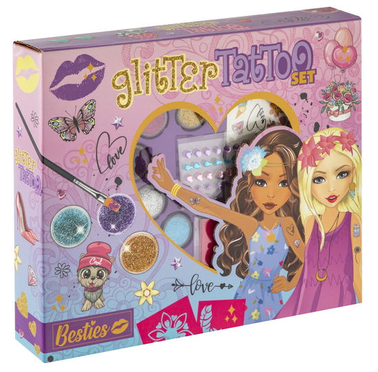 Cover for Besties · Besties Glitter Tattoo Set (Lelut)