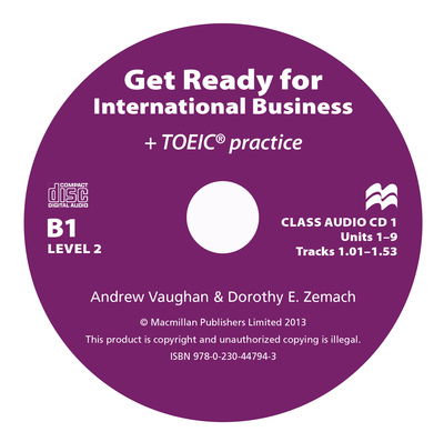 Cover for Dorothy Zemach · Get Ready For International Business 2 Class Audio CD [TOEIC] (Audiobook (CD)) (2013)