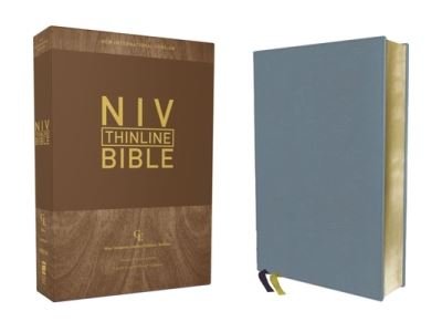 Cover for Zondervan · NIV, Thinline Bible, Genuine Leather, Buffalo, Blue, Red Letter Edition, Comfort Print (Bog) (2020)