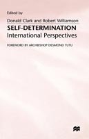 Cover for Clark · Self-Determination: International Perspectives (Innbunden bok) (1996)