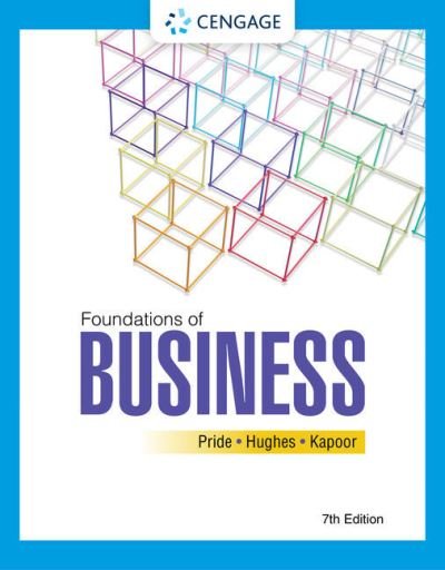Cover for Pride, William (Texas A&amp;M University) · Foundations of Business (Paperback Book) (2022)