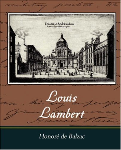 Louis Lambert - Honore De Balzac - Books - Book Jungle - 9781605970943 - February 18, 2008