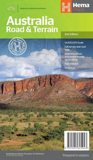 Hema Maps: Australia Road & Terrain - Hema Maps - Książki - Hema Maps - 9781925625943 - 1 września 2021