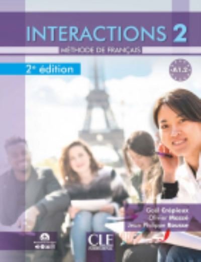 Cover for Interactions: Livre de l'eleve A1.2 avec audio en ligne - 2eme  \edition (Paperback Book) (2020)
