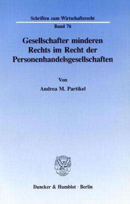 Cover for Partikel · Gesellschafter minderen Rechts (Book) (1993)