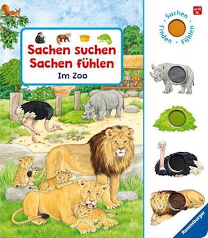 Sachen suchen, Sachen fühlen: Im Zoo: Suchen, finden, fühlen - Frauke Nahrgang - Bücher - Ravensburger Verlag GmbH - 9783473416943 - 1. Juli 2022