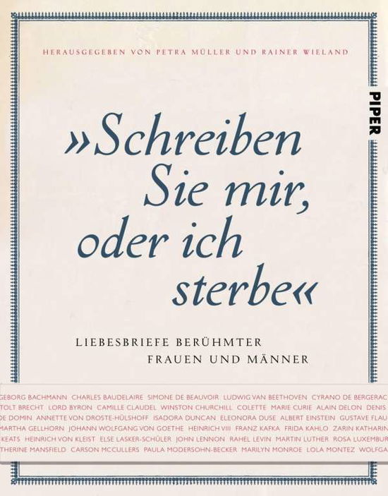 Cover for Petra Muller · Schreiben Sie mir, oder ich sterbe (Book)