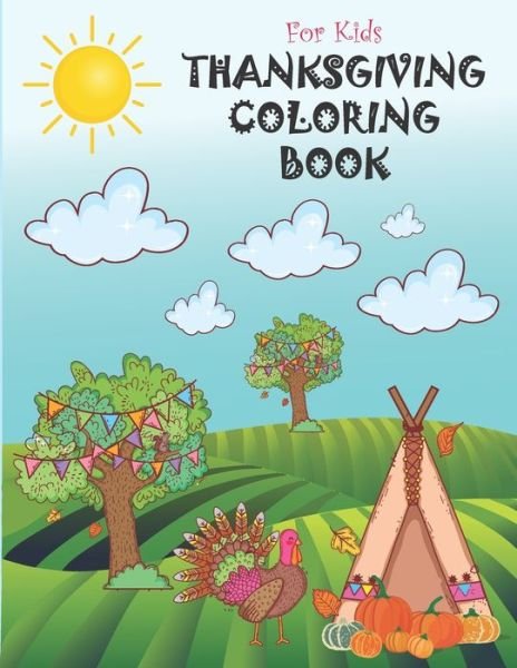 Cover for Jaz Mine · Thanksgiving Coloring Book for Kids (Paperback Bog) (2020)