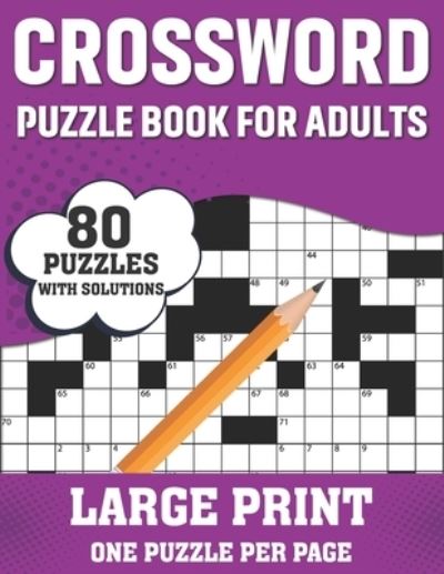 Cover for Barrett T F McFarland Publication · Crossword Puzzle Book For Adults (Paperback Book) (2021)