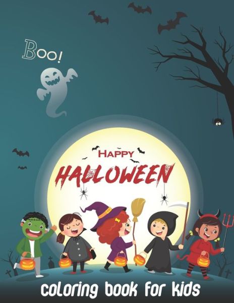 Cover for Rainbow Books · Happy Halloween Coloring Book For Kids (Paperback Book) (2020)