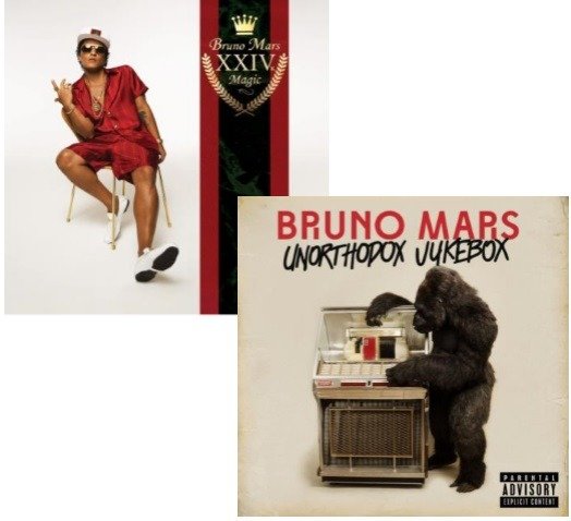 Bruno Mars Access on X: Minha música favorita de cada álbum do Bruno Mars  • Doo-Wops & Hooligans • Unorthodox Jukebox • 24K Magic • An Evening With  Silk Sonic  /