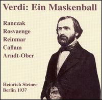 Cover for Steiner / Ranczak / Rosvaenge/+ · * Ein Maskenball (CD) (2006)