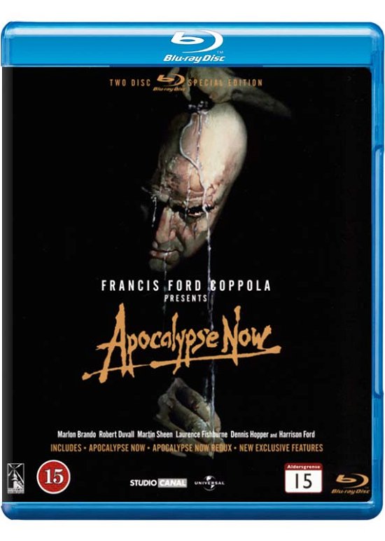 Cover for Apocalypse Now - Redux · Dommedag nu (1979) + Hearts of Darkness: A Filmmaker's Apocalypse (1991) [BLU-RAY] (DVD) (2024)