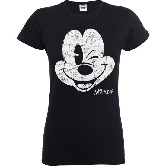 Mickey Mouse Ladies T-Shirt: Beaten Face - Mickey Mouse - Merchandise -  - 5056170612944 - 