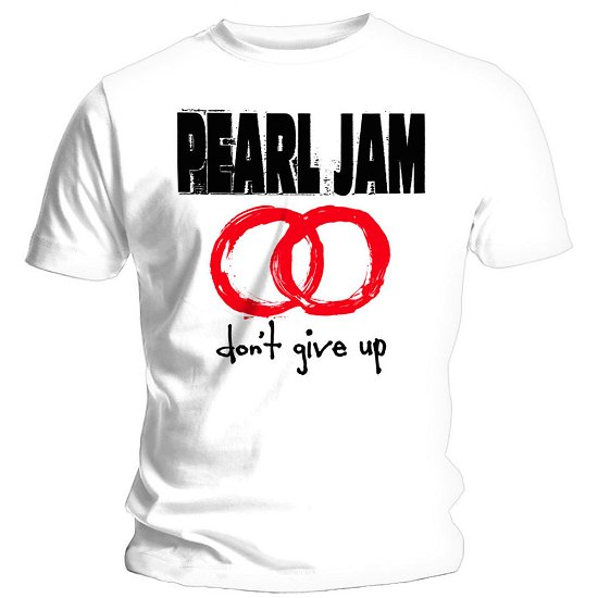 Cover for Pearl Jam · Pearl Jam Unisex T-Shirt: Don't Give Up (T-shirt) [size S] [White - Unisex edition]