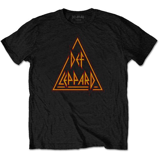 Cover for Def Leppard · Def Leppard Unisex T-Shirt: Classic Triangle (T-shirt) [size S] [Black - Unisex edition]