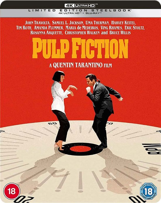 Cover for Pulp Fiction · Pulp Fiction Steelbook (4K Ultra HD) (2022)