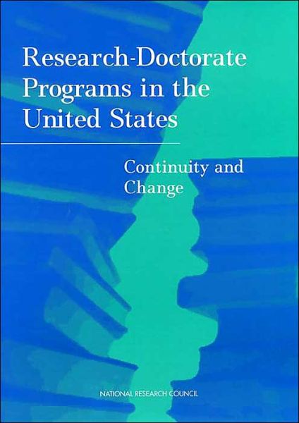 Cover for National Research Council · Research Doctorate Programs in the United States: Continuity and Change (Hardcover Book) (1995)