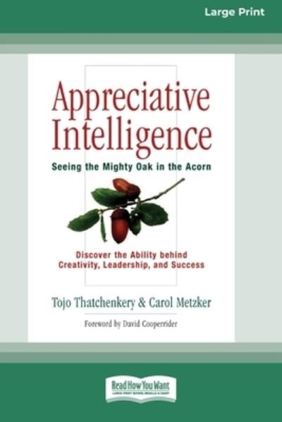 Cover for Tojo Thatchenkery · Appreciative Intelligence (Paperback Book) (2009)