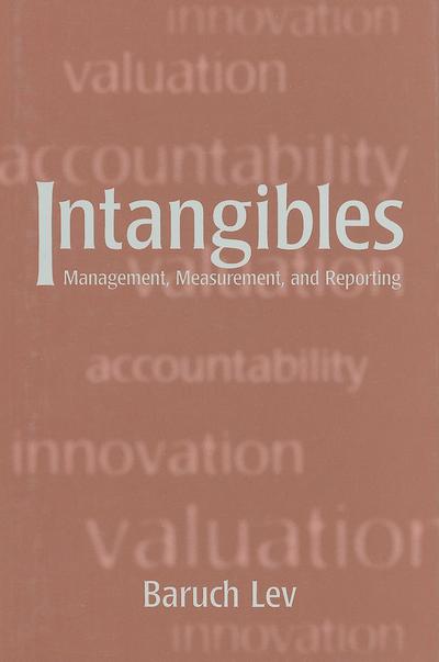 Cover for Baruch Lev · Intangibles: Management, Measurement, and Reporting (Hardcover Book) (2001)