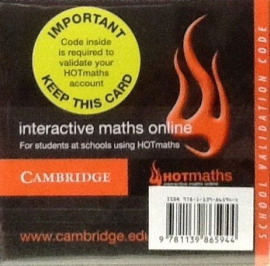 Cover for Stuart Palmer · Cambridge Mathematics NSW Syllabus for the Australian Curriculum Year 7 Digital and Hotmaths Bundle (N/A) (2013)