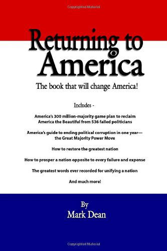 Cover for Mark Dean · Returning to America (Paperback Book) (2007)