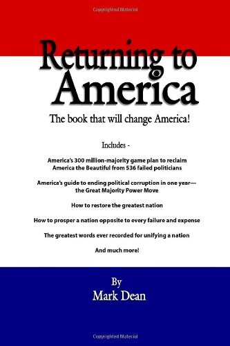 Cover for Mark Dean · Returning to America (Pocketbok) (2007)