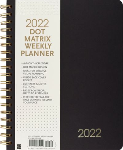 Cover for Peter Pauper Press Inc · 2022 Dot Matrix Weekly Planner (16-Month Calendar) (Kalender) (2020)