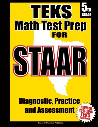 Cover for Teachers' Treasures · Teks 5th Grade Math Test Prep for Staar (Paperback Book) (2014)