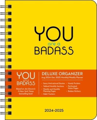 Jen Sincero · You Are a Badass Deluxe Organizer 17-Month 2024-2025 Weekly / Monthly Planner Calendar (Kalender) (2024)