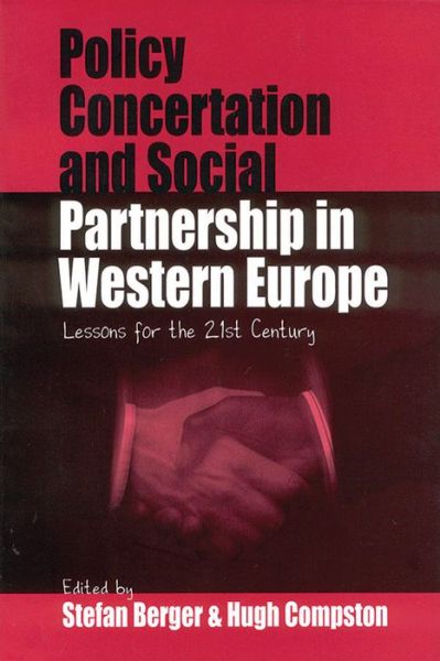 Cover for Policy Concertation and Social Partnership in Western Europe: Lessons for the Twenty-first Century (Paperback Book) (2002)