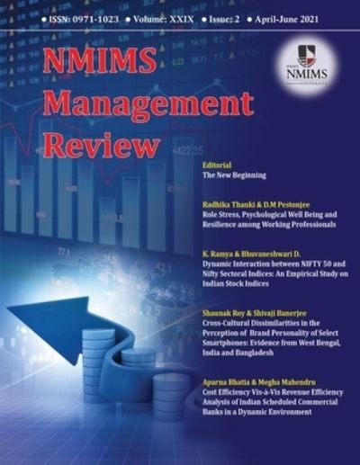 Cover for Tapan Kumar Panda · NMIMS Management Review - April-June 2021 (Pocketbok) (2021)