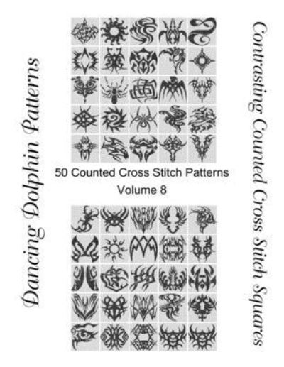 Cover for Dancing Dolphin Patterns · Contrasting Counted Cross Stitch Squares (Paperback Book) (2019)