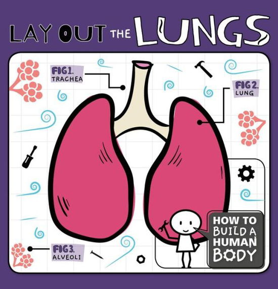 Cover for Kirsty Holmes · Lay Out the Lungs - How to Build a Human Body (Hardcover Book) (2019)