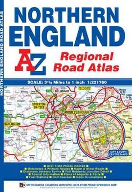 Cover for Geographers' A-Z Map Company · Northern England Regional Road Atlas - A-Z Regional Road Atlas (Paperback Book) (2015)