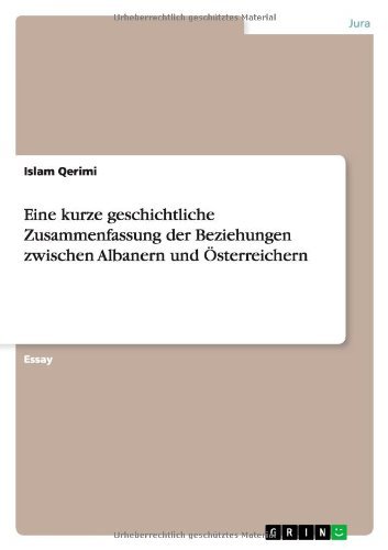 Cover for Qerimi · Eine kurze geschichtliche Zusamm (Book) [German edition] (2011)