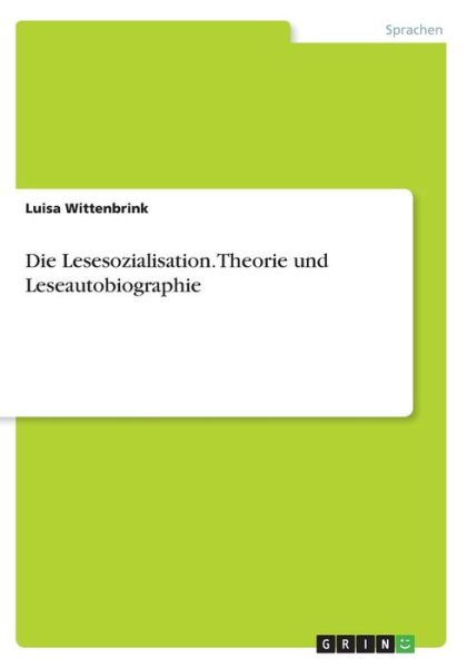 Cover for Wittenbrink · Die Lesesozialisation. Theo (Book)